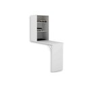 Ver imagem 1 de Armário Multiuso Lavanderia AM3106 c/ Mesa Retrátil e 2 Prateleiras Branco - Tecno Mobili
