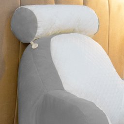 Almofada de Descanso e Apoio de Lombar Travesseiro Multiuso Ergonômica para Leitura com Rolinho Dest - 4