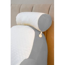 Almofada de Descanso e Apoio de Lombar Travesseiro Multiuso Ergonômica para Leitura com Rolinho Dest - 5