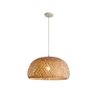 Pendente Luminária Chinês mão-tecido de bambu natural pingente iluminação rattan lâmpada lustre de b - 7