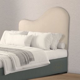 Cabeceira Orgânica 140cm Casal Painél para Cama Box Bouclé Serena - 3
