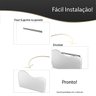Cabeceira Orgânica 140cm Casal Painél para Cama Box Bouclé Serena - 5