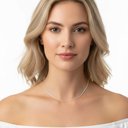 Ver imagem 2 de Corrente Feminina Mini Ondas Lisas - Banhado em Prata 925
