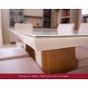 Ver imagem 7 de Conjunto Mesa Sala Jantar Natalí com Tampo Madeirado com Vidro Reto 120x80cm e 4 Cadeiras Bella