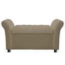 Ver imagem 2 de Recamier Bau Egeo 120x Suede Bege Rosado - Dominic Decor