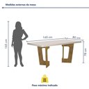 Ver imagem 7 de Mesa de Jantar 160cmx80cm Tampo de 40mm Liz Valdemoveis