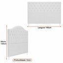Ver imagem 2 de Cabeceira para Cama Box Casal 140cm Balence Linho Bege - Sallar Home