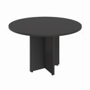 Ver imagem 2 de Mesa Corporativa Circular 120 cm X 120 cm Pés Painel com Regulagem de Altura para 4 a 6 Pessoas F5