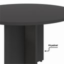 Ver imagem 4 de Mesa Corporativa Circular 120 cm X 120 cm Pés Painel com Regulagem de Altura para 4 a 6 Pessoas F5