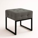 Ver imagem 5 de Puff Sala Decorativo Industrial Kit 2 Elisa Suede Grafite D03 - D’Rossi