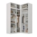 Ver imagem 5 de Guarda Roupa Planejado de Canto 4 Peças 8 Portas com 4 Portas de Correr Jade CabeCasa MadeiraOriginals Branco/Fosco