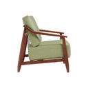 Ver imagem 5 de Kit 2 Poltronas Decorativa Vita Estofada Boucle Verde Oliva - Imbuia