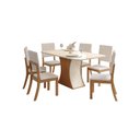 Ver imagem 1 de Mesa Jantar Luiza 120 6 Cadeiras Milla Linho - Henn