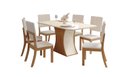 Ver imagem 1 de Mesa Jantar Luiza 120 6 Cadeiras Milla Linho - Henn