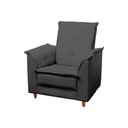 Ver imagem 3 de Poltrona de Amamentação e Puff Ariel Cinza Pés Palito Bnn Decor