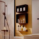 Ver imagem 2 de Kit Nichos Prateleiras Eze para Banheiro Decorativo Preto