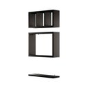 Ver imagem 3 de Kit Nichos Prateleiras Eze para Banheiro Decorativo Preto