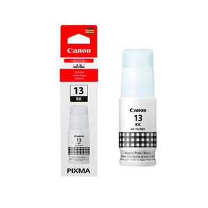 Tinta Canon Gi-13 Gi13 Preto Bk Original para Impressora Mega Tank G510 G610 G-510 G-610 Refil 60ml