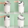 Lixeira Antiodor Lixo Magico P/ Descarte de Fralda Bebe Kzi - 3