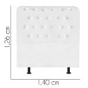 Ver imagem 3 de Cabeceira para Cama Box Casal 1,40 Cm Brenda- House Branco