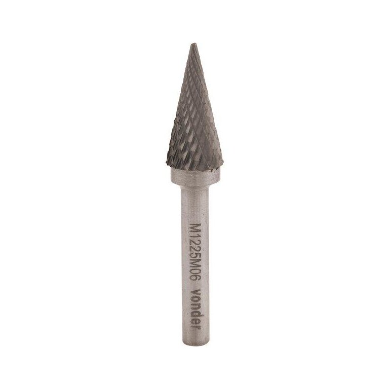 Lima rotativa vídea cônica 12x25mm haste 6mm lm012 - Vonder