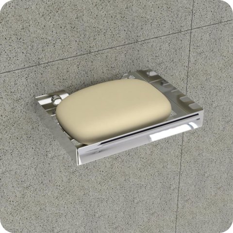 Suporte Para Sabonete De Parede Alto Brilho