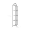 Ver imagem 2 de Prateleira Externa para Guarda-Roupas Smim/Luna 100% MDF Branco/Brilho