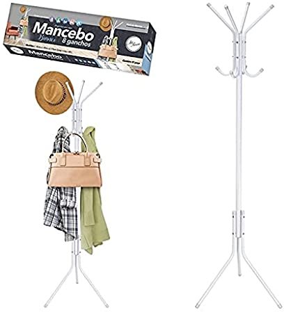 Mancebo Cabideiro de Ferro para Roupas 8 Ganchos Art House Mancebo 83025000 Branco - 2