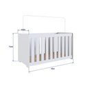 Ver imagem 5 de Berço Linha Aconchego 133cm Branco La001 Completa Móveis