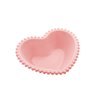 Saladeira Porcelana Coração Beads Rose 21X18X6Cm - 1