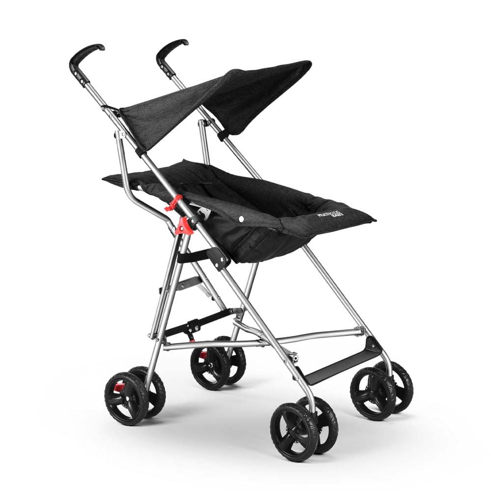 Carrinho Guarda-chuva Plus até 15kg Preto Multikids Baby - Bb327out [reembalado] Bb327out Multikidsb - 2