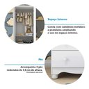 Ver imagem 5 de Guarda-Roupa Infantil 2 Portas e 3 Gavetas 100% MDF Mimo Espresso Móveis Branco Brilho