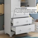 Ver mais imagens de Guarda-Roupa Infantil 2 Portas e 3 Gavetas 100% MDF Mimo Espresso Móveis Branco Brilho