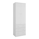 Ver imagem 2 de Guarda Roupa Infantil 2 Portas e 3 Gavetas 100% MDF Smim