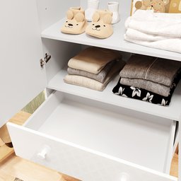 Guarda Roupa Infantil 2 Portas e 3 Gavetas 100% MDF Smim - 11