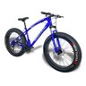Bicicleta Fat Bike Aro 26 Pneus 4.0 Freios a Disco - Azul - 2