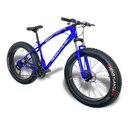 Ver imagem 2 de Bicicleta Fat Bike Aro 26 Pneus 4.0 Freios a Disco - Azul