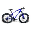 Ver imagem 1 de Bicicleta Fat Bike Aro 26 Pneus 4.0 Freios a Disco - Azul