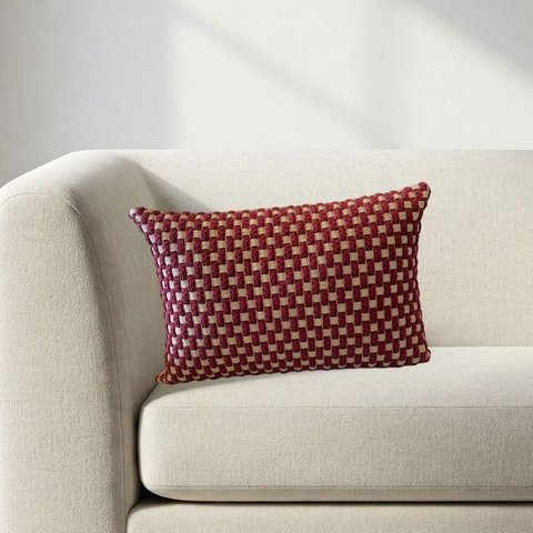 Almofada Coimbra 40x60: Castanha/vinho