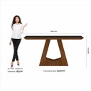 Ver imagem 4 de Mesa Santiago com 6 Cadeiras Sextavada Fre/pret/corino Caramelo - M.a Freijó/preto/corino Caramelo