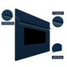 Painel para TV Ripado com LED Nobre 275 Azul - Gelius - 5
