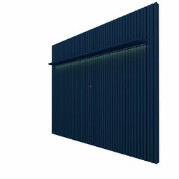 Painel para TV Ripado com LED Nobre 275 Azul - Gelius - 2
