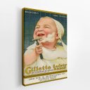 Ver imagem 2 de Quadro Barbearia Gillette Bebê Retro Vintage Canvas 100x70cm