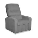 Ver imagem 6 de Poltrona Papai Confortável Suede Cinza Claro Sistema Reclinável e Inclinável Mecanismo Manual