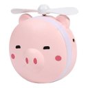Ver imagem 2 de Mini Ventilador Espelho Led Usb Porquinho