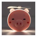 Ver imagem 4 de Mini Ventilador Espelho Led Usb Porquinho