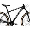 Bicicleta Mtb Aro 29 Kog 21v Freio a Disco Pneu Faixa Bege Cor:preto+cinza;tamanho:17 - 2