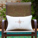 Ver imagem 2 de Coleção Náutica - Almofada Bússola Retangular Tipo:completa