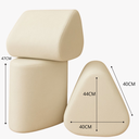 Ver imagem 5 de Kit 3 Puff Trevi Triangulo  Moderno Decorativo Para Sala Quarto Tecido Boucle