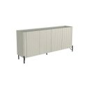 Ver imagem 2 de Buffet Bend 180 cm Porta Frisada Incolar Luna com Pé Preto